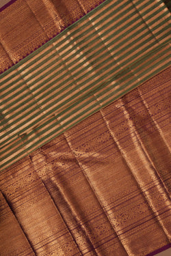 Image of Kanchipattu Sage Green Saree