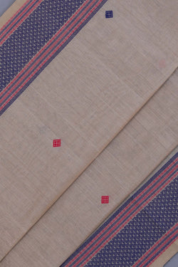 Image of Kanchi Cotton Beige Saree