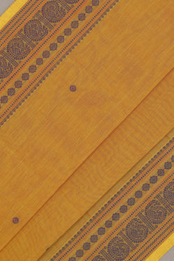 Image of Kanchi Cotton Mustard Saree