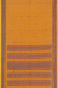 Image of Kanchi Cotton Mustard Saree