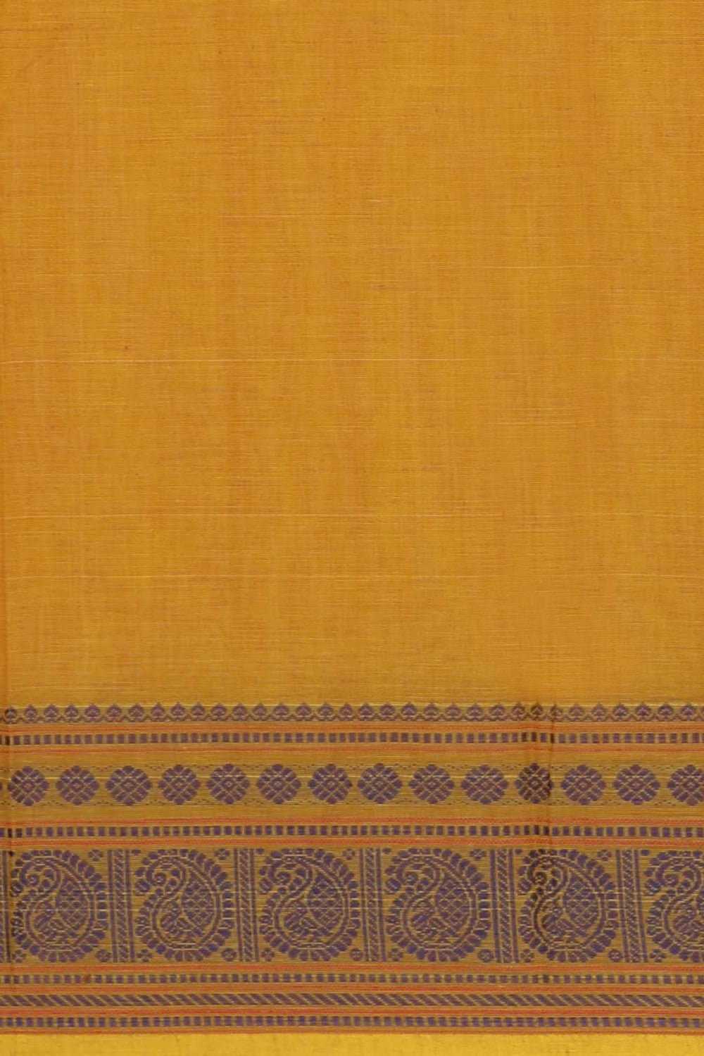 Kanchi Cotton Mustard Saree