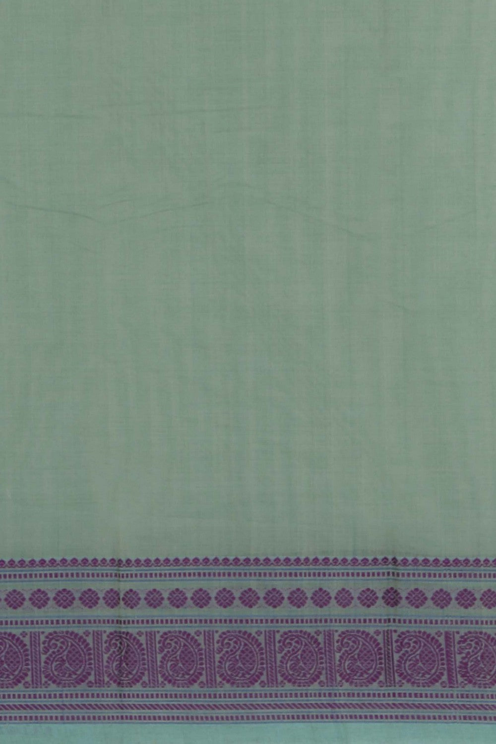 Kanchi Cotton Sage Green Saree