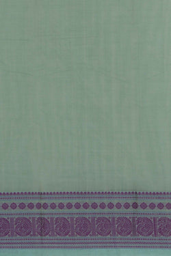 Image of Kanchi Cotton Sage Green Saree