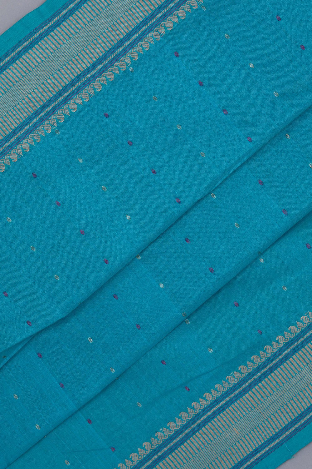 Kanchi Cotton Blue Saree