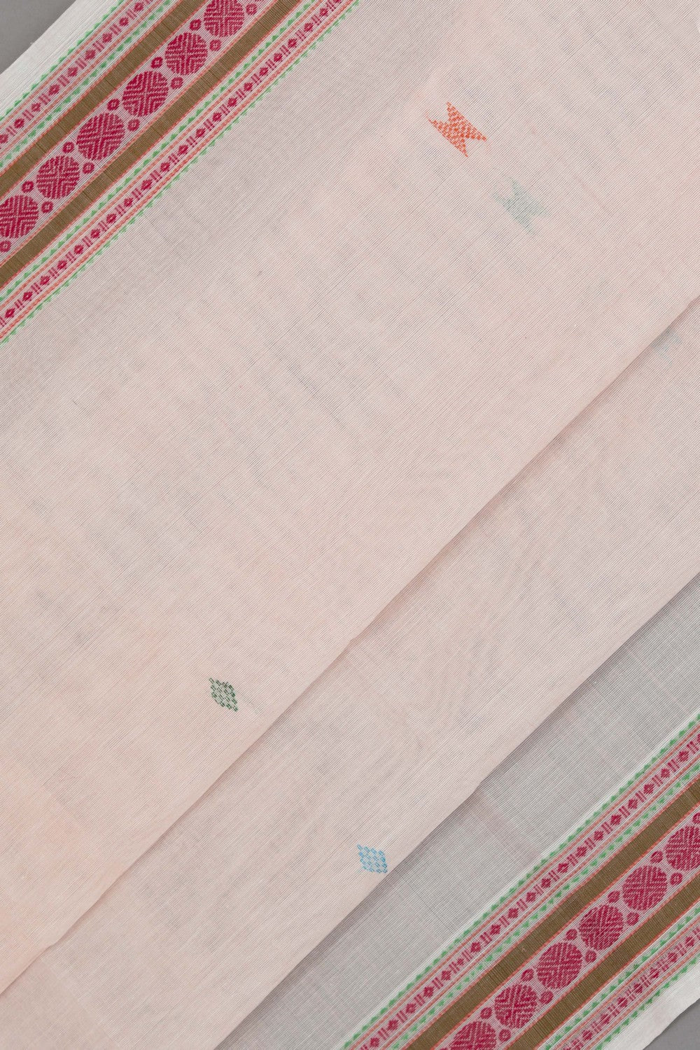 Kanchi Cotton Off-White Saree