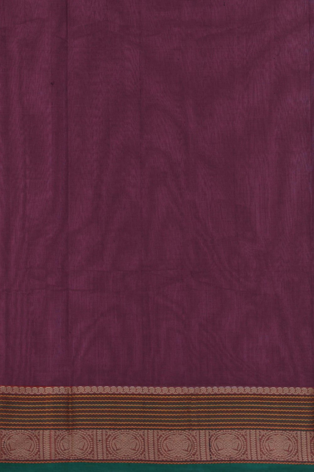 Kanchi Cotton Maroon Saree