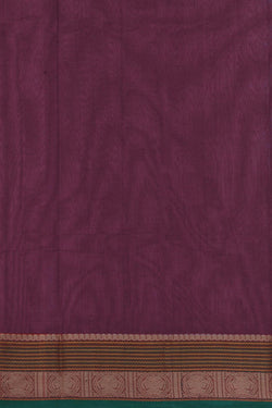 Image of Kanchi Cotton Maroon Saree