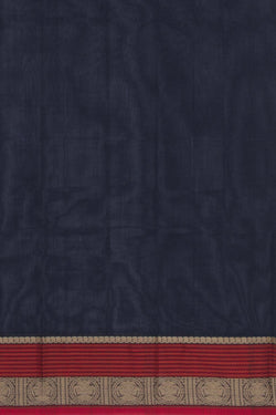 Image of Kanchi Cotton Navy Blue Saree