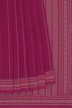 Image of Kanchi Cotton Pink Saree