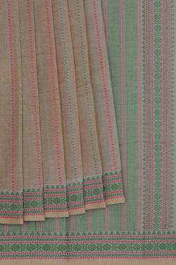 Image of Kanchi Cotton Beige Saree