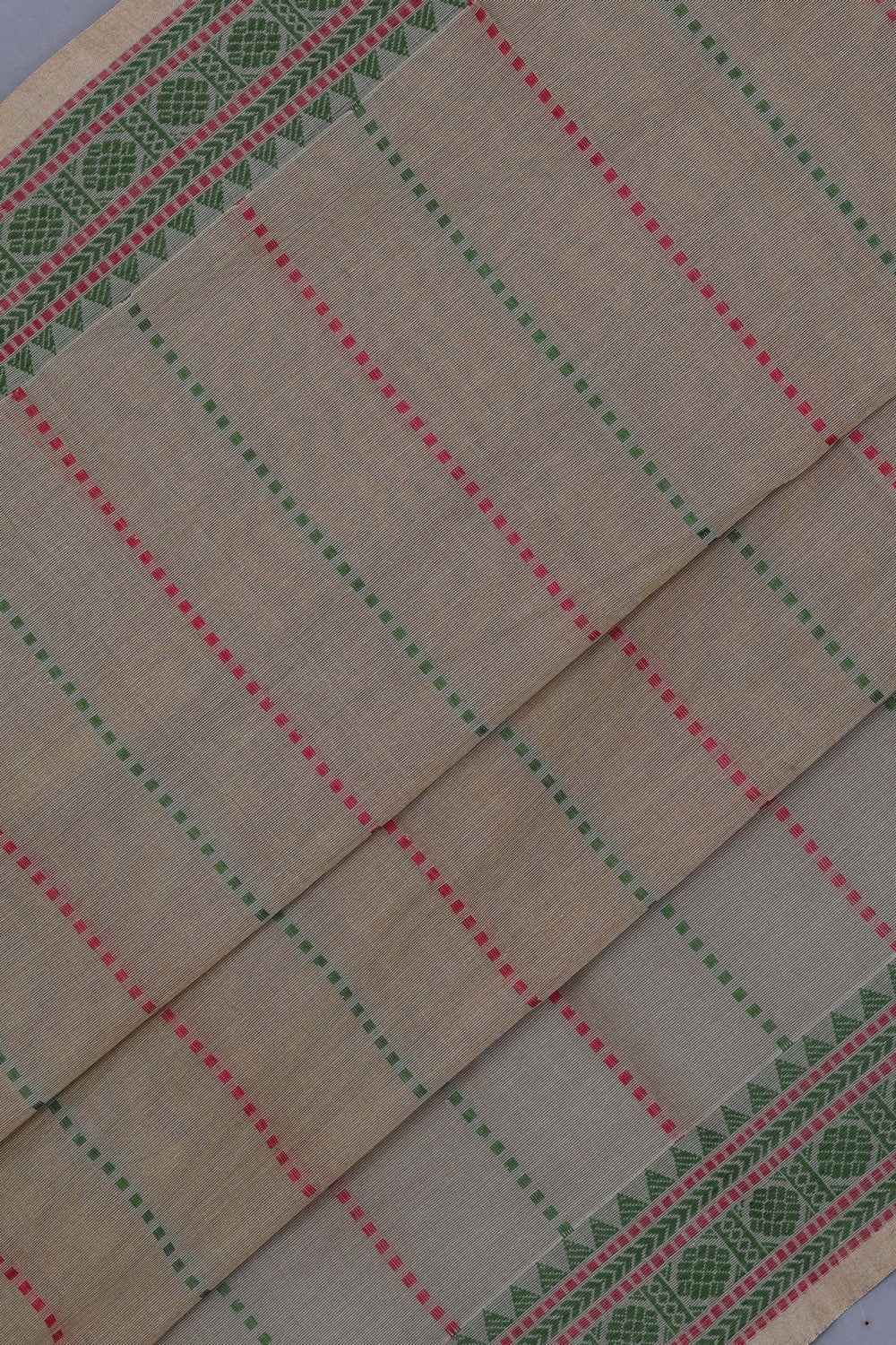 Kanchi Cotton Beige Saree