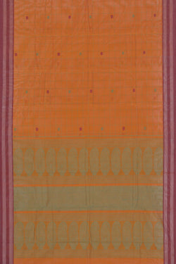 Image of Kanchi Cotton Kattam Mustard Saree