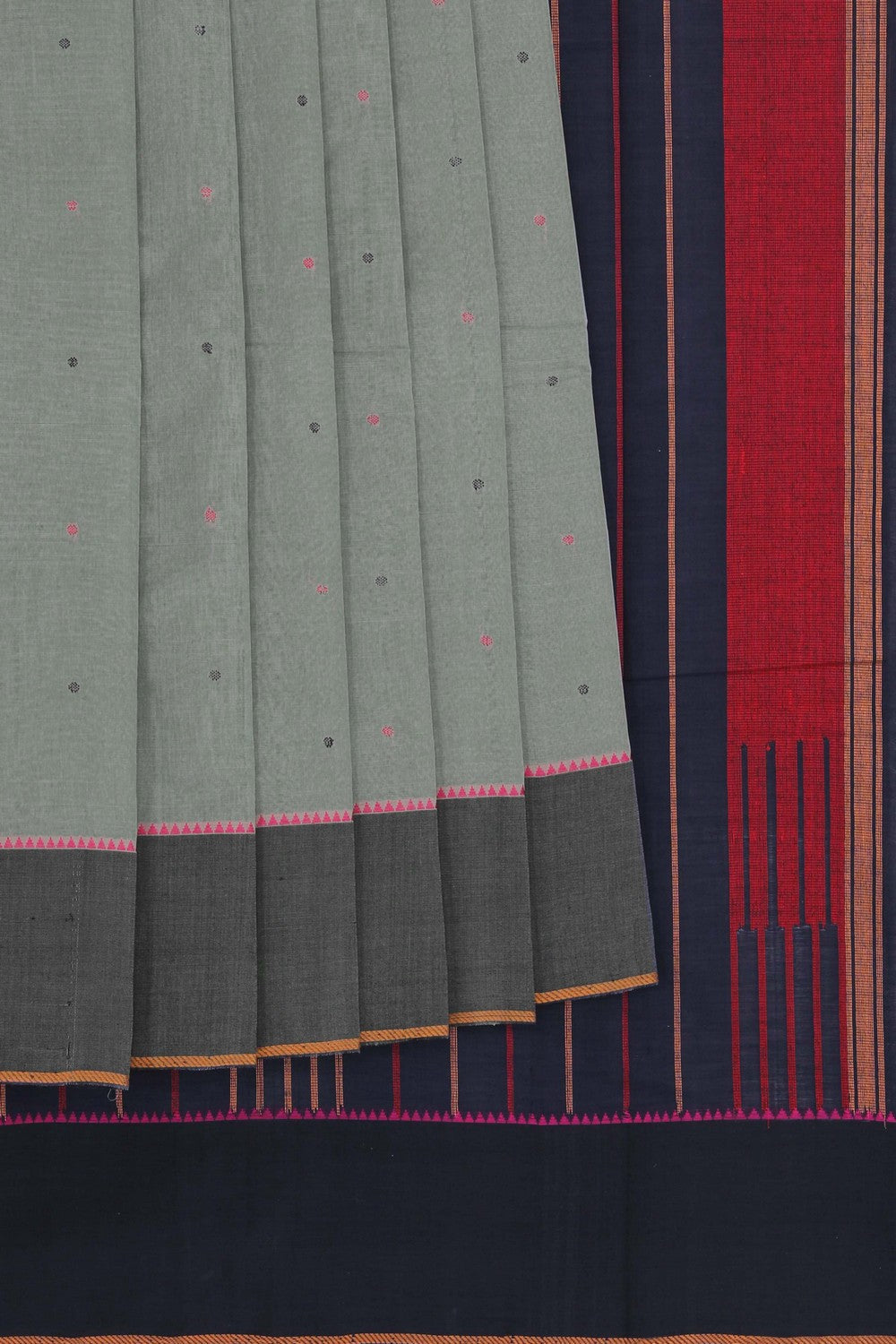 Kanchi Cotton Grey Saree