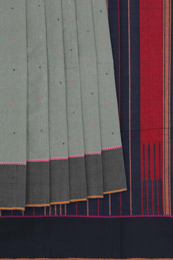 Image of Kanchi Cotton Grey Saree