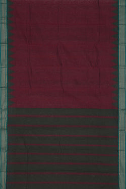 Image of Kanchi Cotton Plum Purple Saree