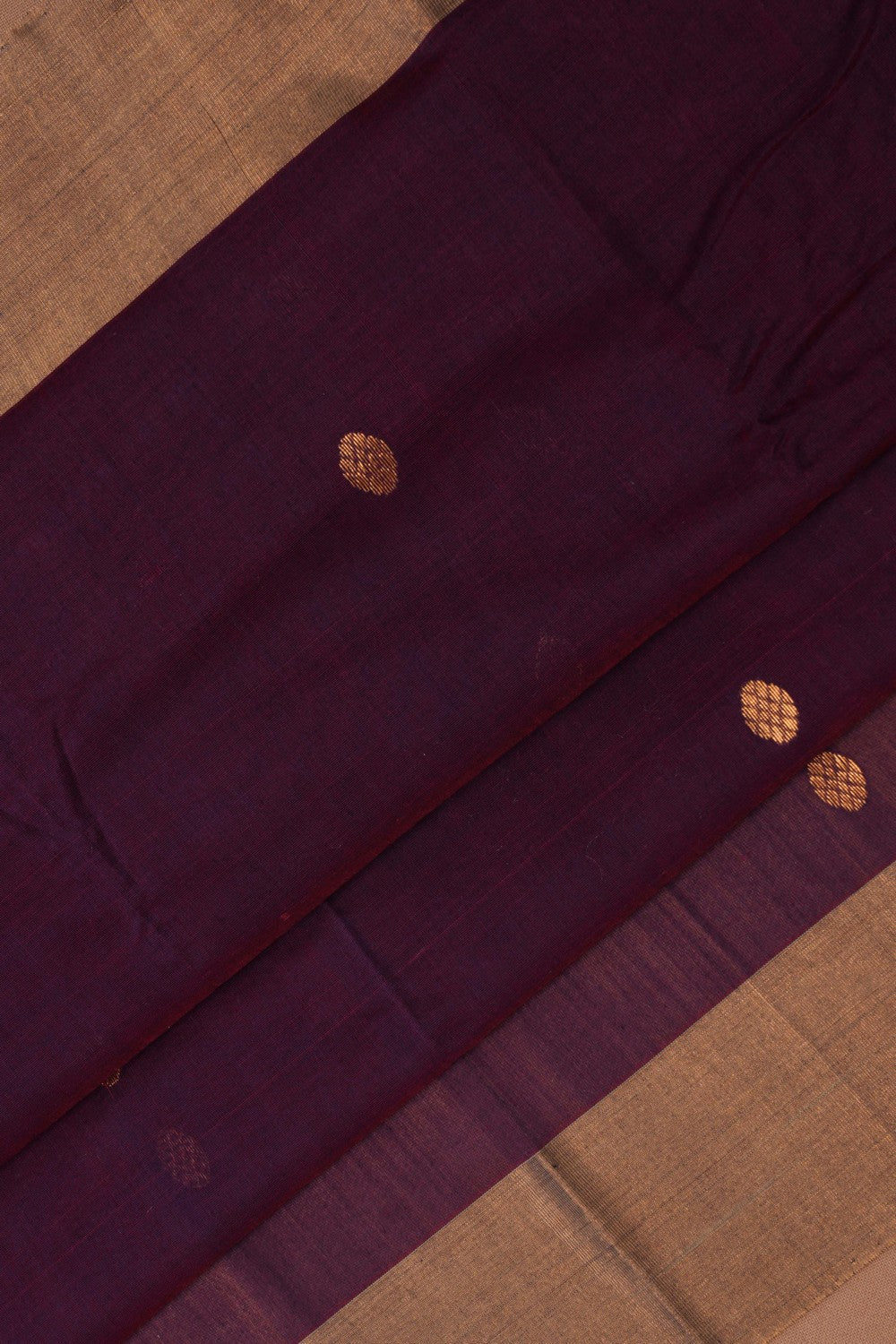 Chanderi Cotton Silk Violet Saree