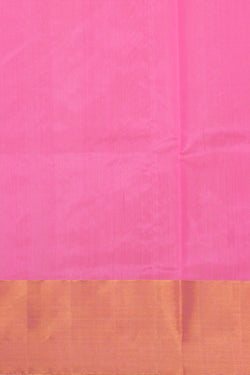 Image of Chanderi Cotton Silk Pink Saree