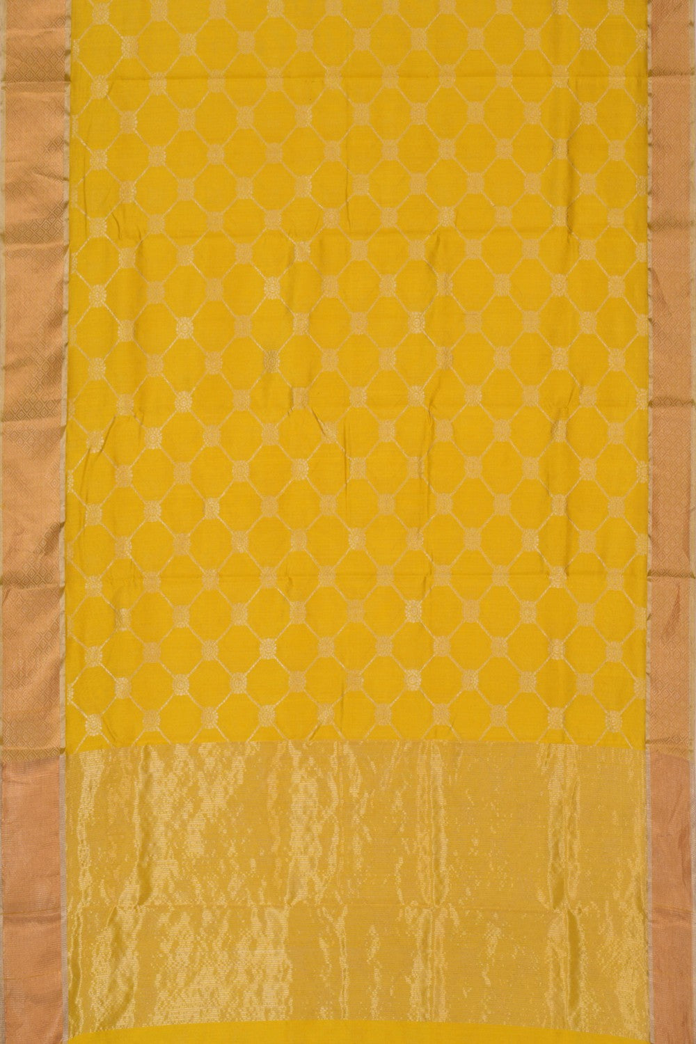 Chanderi Spring Yellow Saree