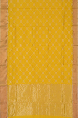 Image of Chanderi Spring Yellow Saree