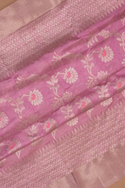 Image of Chanderi Lavender Pink Saree