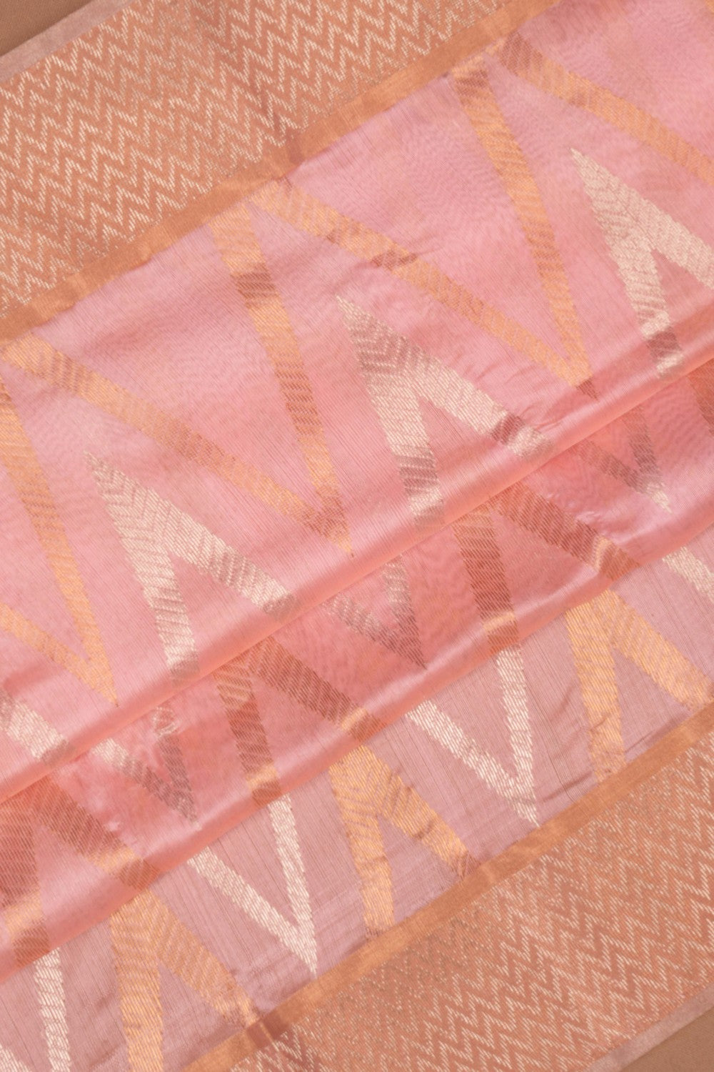 Chanderi Pink Saree