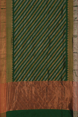 Image of Chanderi Leaf Green Saree