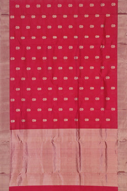 Image of Chanderi Fuchsia Pink Saree