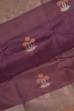 Image of Chanderi Purple Saree