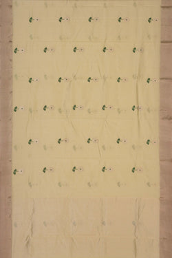 Image of Chanderi Pista Green Saree