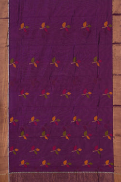 Image of Chanderi Purple Saree