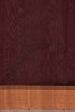 Image of Chanderi Earthy Maroon Saree