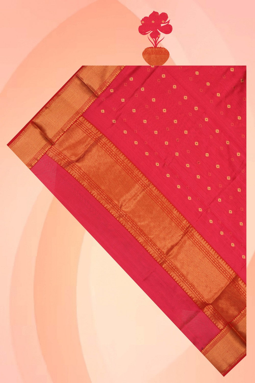 Chanderi Pink Dupatta