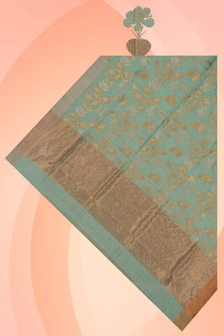 Image of Chanderi Sea Green Dupatta