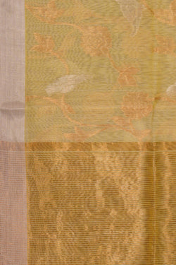 Image of Chanderi Light Yellow Dupatta