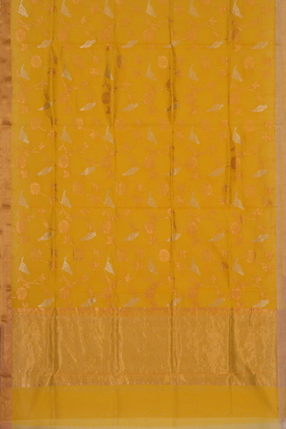 Chanderi Spring Yellow Dupatta