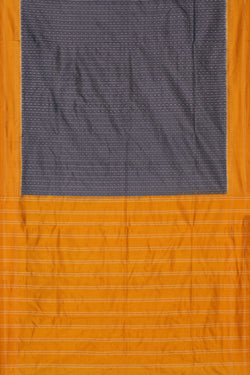 Image of Pochampally Ikat Silk Grey Saree