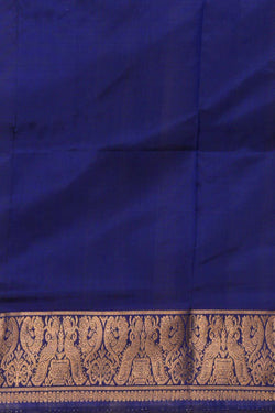 Image of Pochampally Ikat Silk Blue Saree