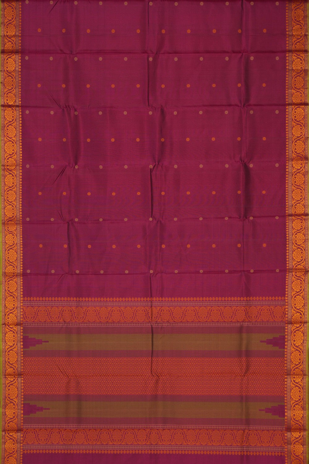 Kanchipuram Silk Purple Saree