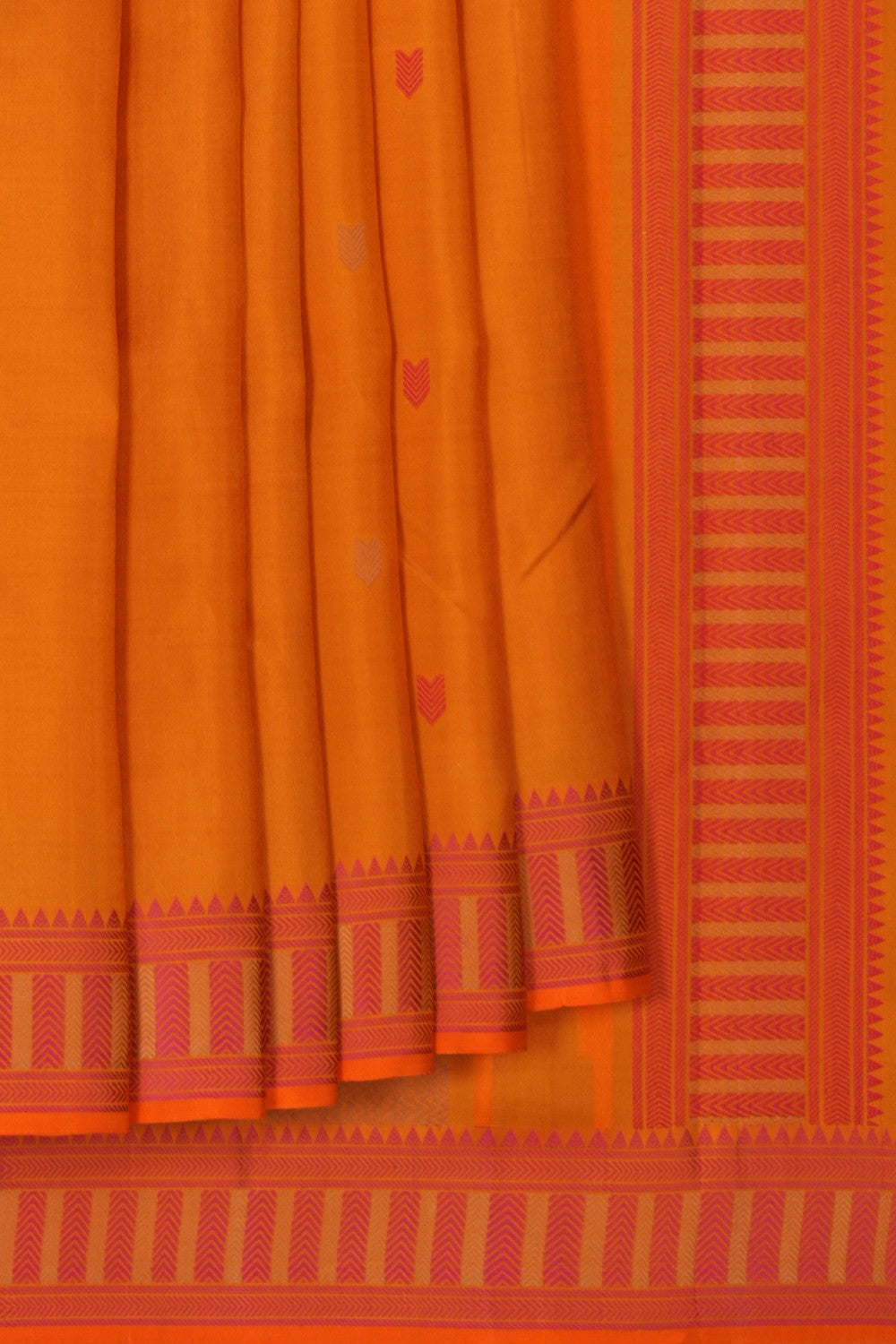 Kanchipuram Silk Mustard Saree