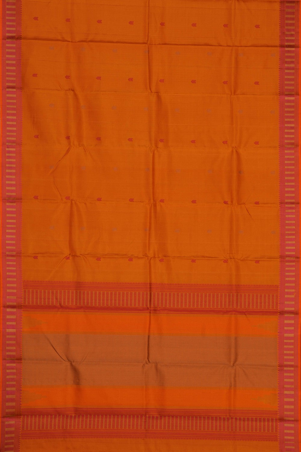 Kanchipuram Silk Mustard Saree