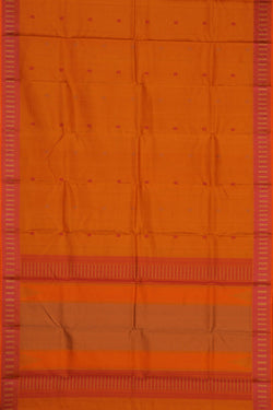 Image of Kanchipuram Silk Mustard Saree