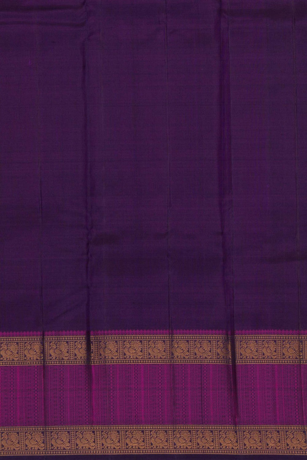 Kanchipuram Silk Magenta-Pink Saree