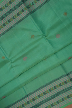 Image of Kanchipuram Silk Sea Green Saree