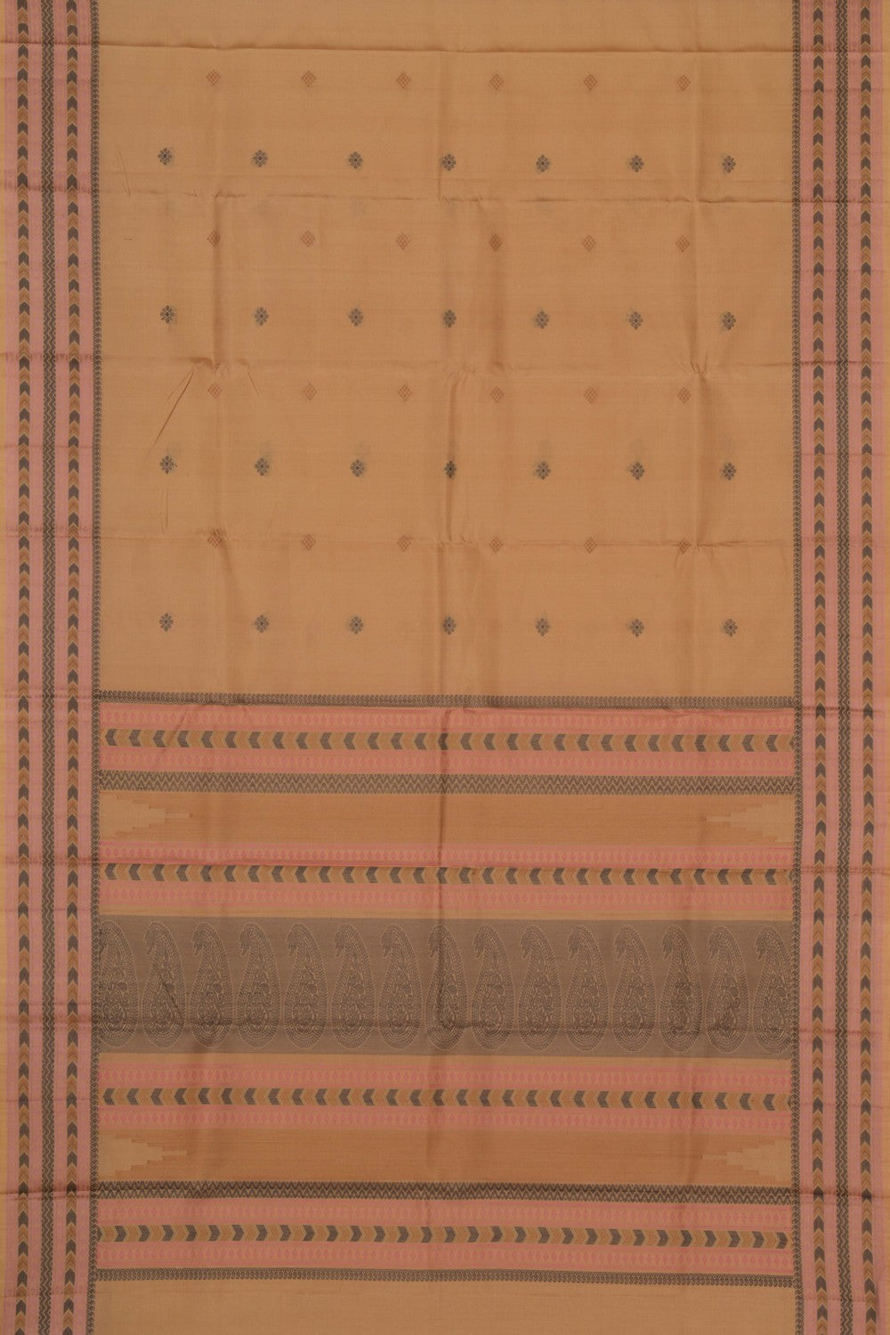 Image of Kanchipuram Silk Beige Saree