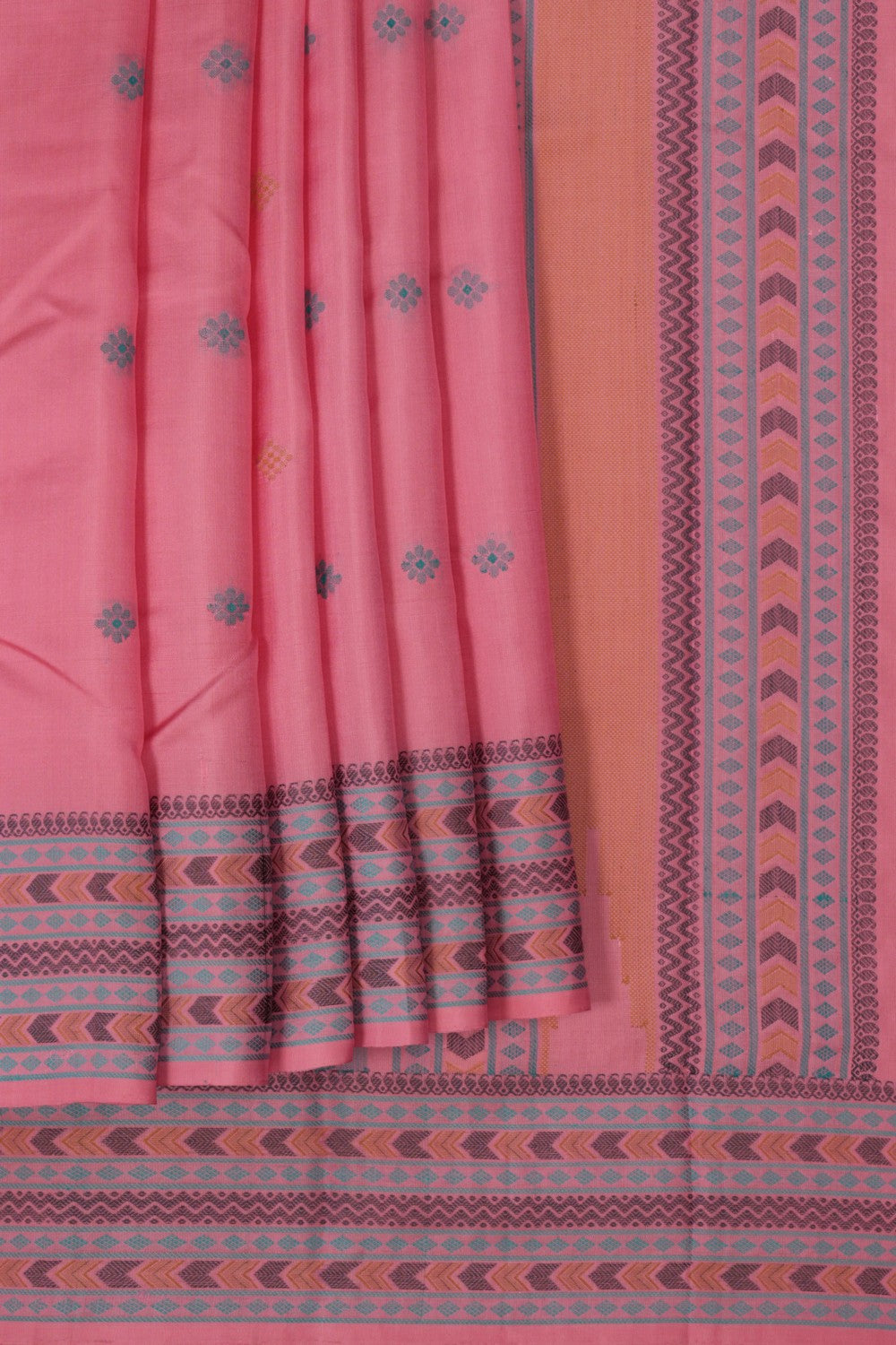 Kanchipuram Silk Pink saree