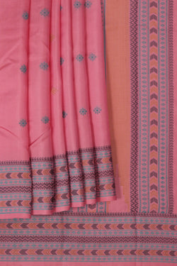 Image of Kanchipuram Silk Pink saree