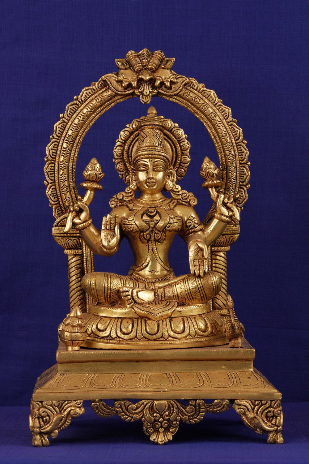 Image of Brass Lakshmi idol