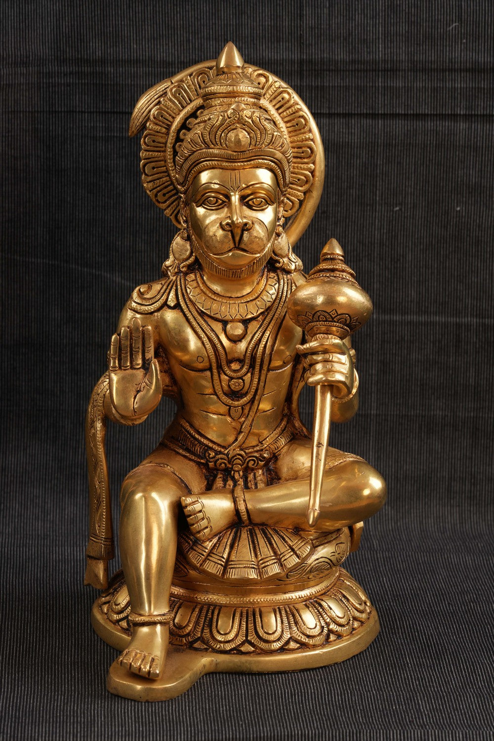 Brass Lord Hanuman Statue