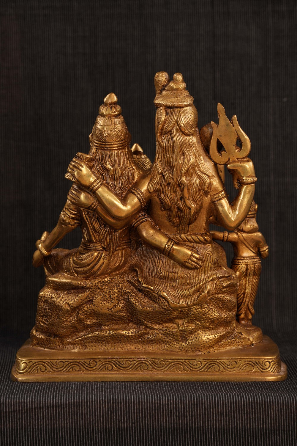 Image of Brass Shiva Parivar statue