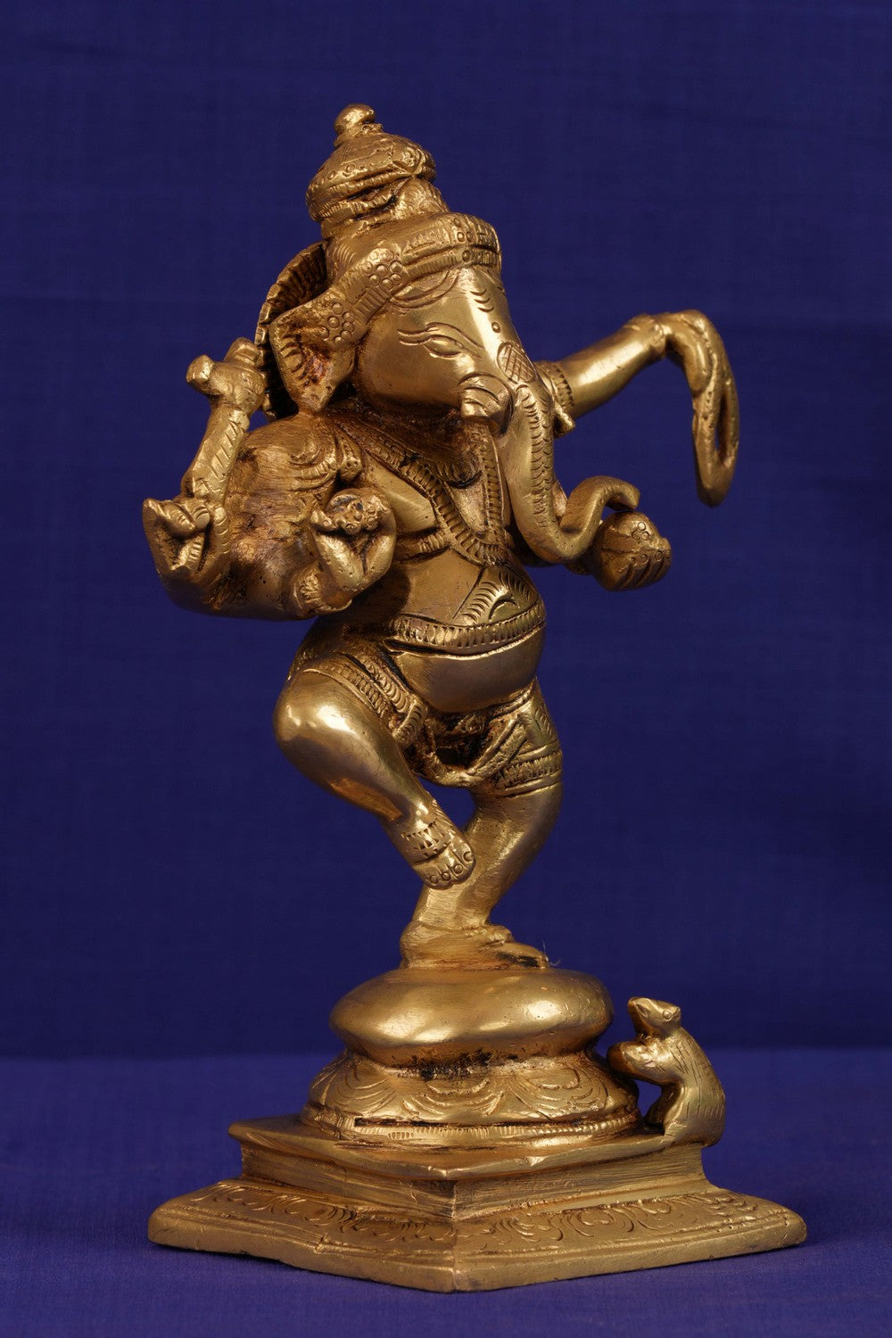 Brass Dancing Ganesha Sculpture